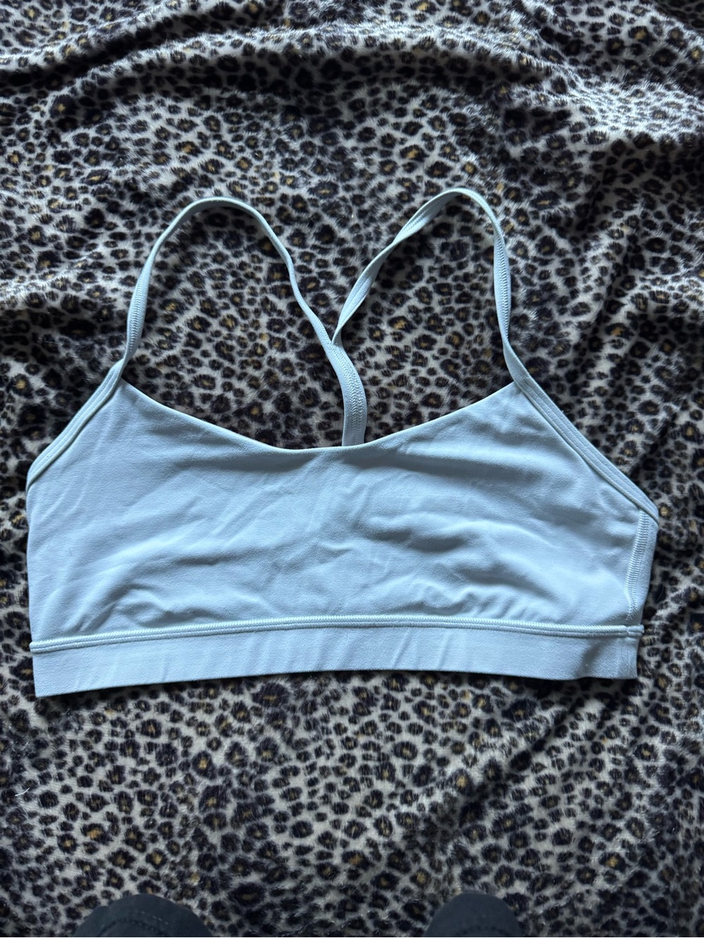 Authentic White Lululemon sports bra Size 8